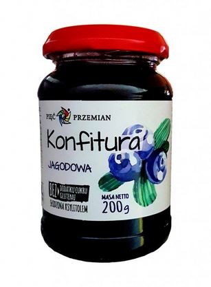 Konfitura jagodowa 200g pięć przemian